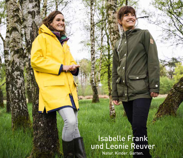 Isabelle und Leonie auf dem Titel des Magazins 'der Sachsenwalder'